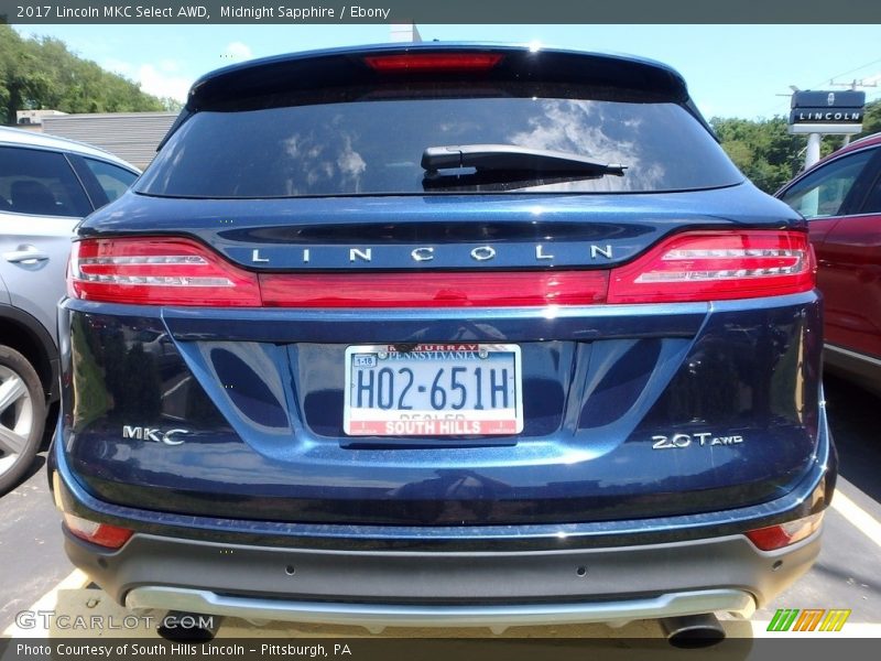 Midnight Sapphire / Ebony 2017 Lincoln MKC Select AWD