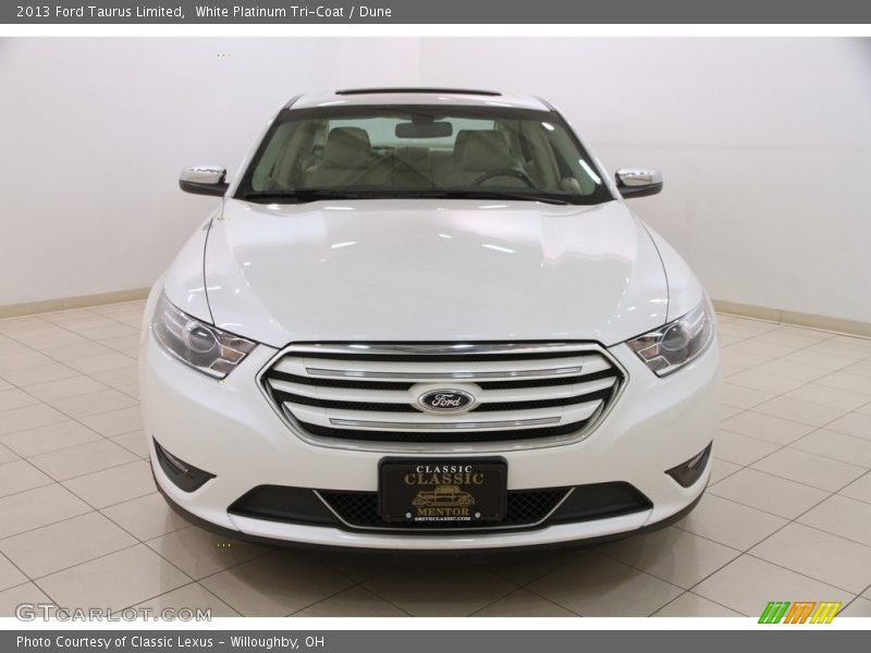 White Platinum Tri-Coat / Dune 2013 Ford Taurus Limited