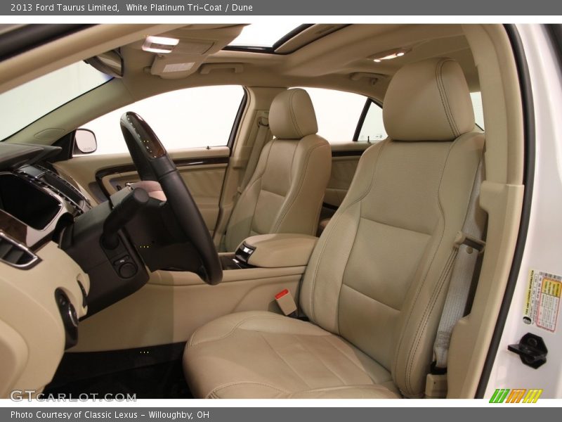 White Platinum Tri-Coat / Dune 2013 Ford Taurus Limited