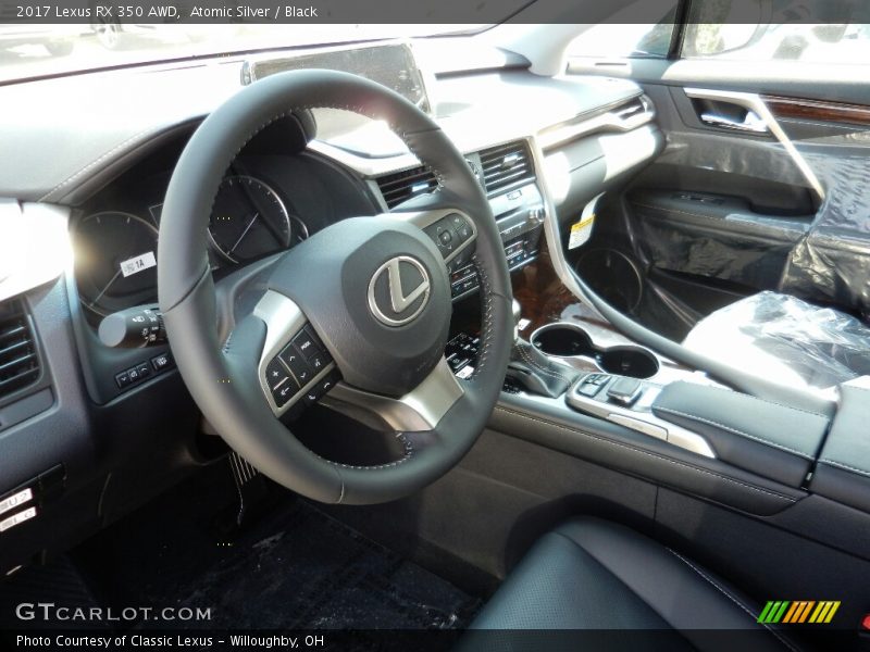 Atomic Silver / Black 2017 Lexus RX 350 AWD