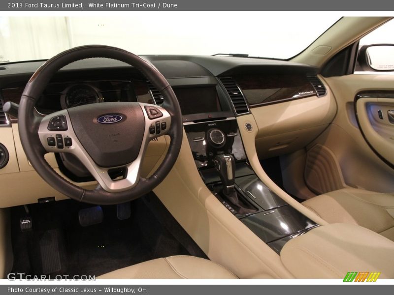 White Platinum Tri-Coat / Dune 2013 Ford Taurus Limited