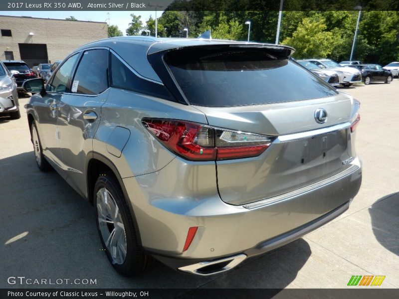 Atomic Silver / Black 2017 Lexus RX 350 AWD