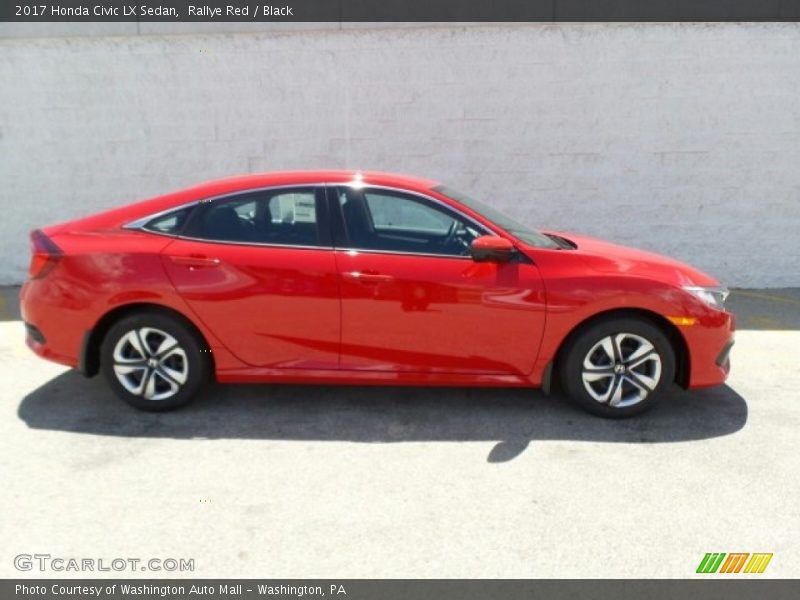 Rallye Red / Black 2017 Honda Civic LX Sedan