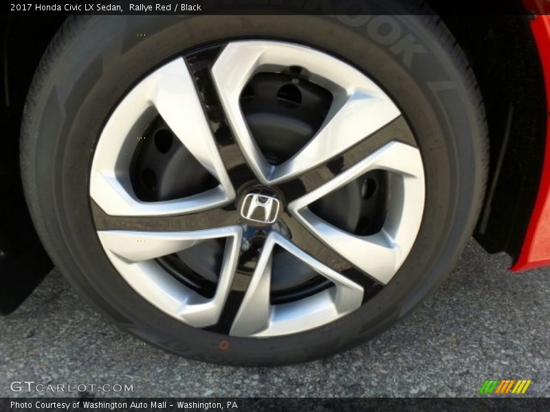 Rallye Red / Black 2017 Honda Civic LX Sedan