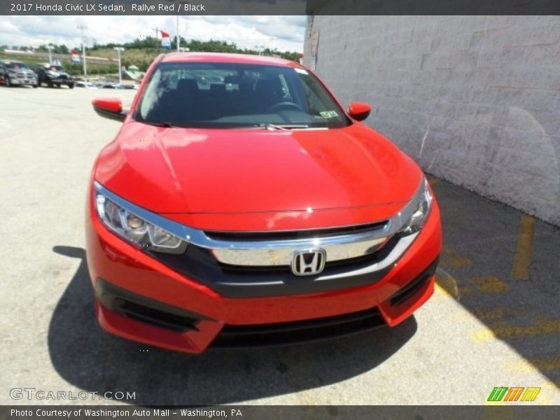 Rallye Red / Black 2017 Honda Civic LX Sedan