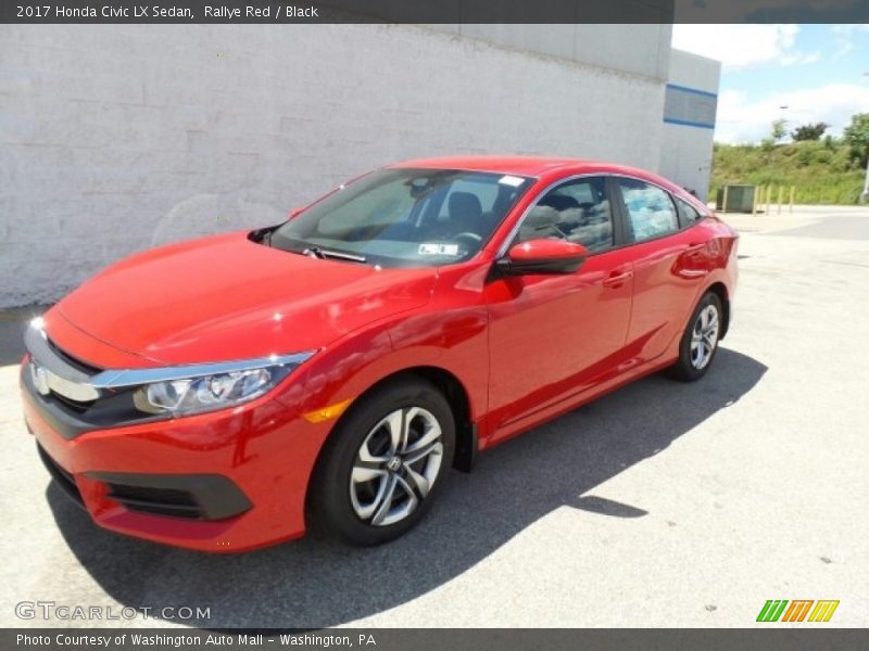 Rallye Red / Black 2017 Honda Civic LX Sedan