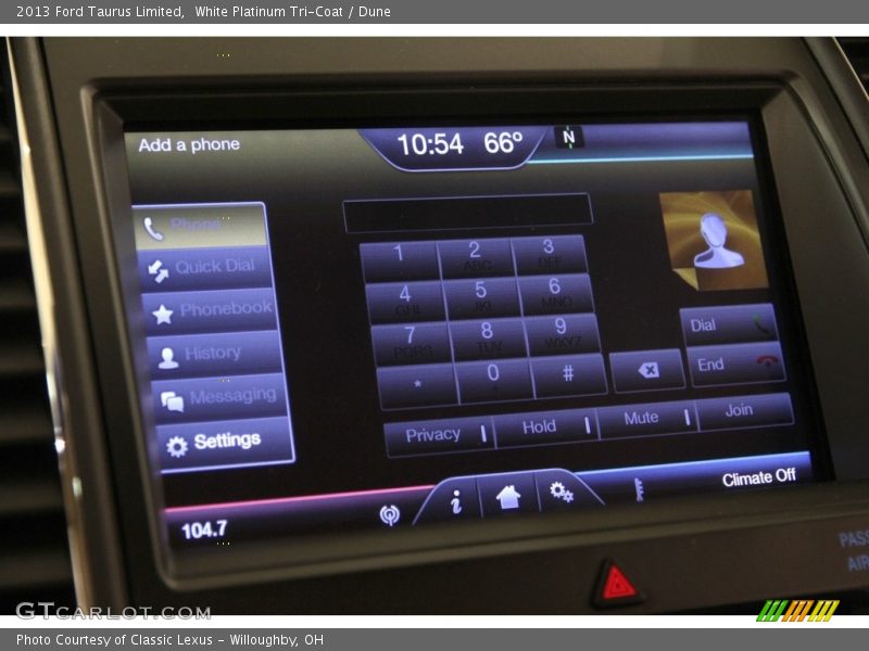 White Platinum Tri-Coat / Dune 2013 Ford Taurus Limited