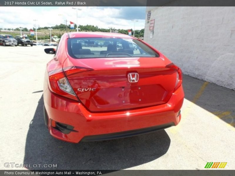 Rallye Red / Black 2017 Honda Civic LX Sedan