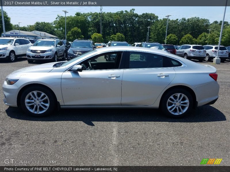 Silver Ice Metallic / Jet Black 2017 Chevrolet Malibu LT