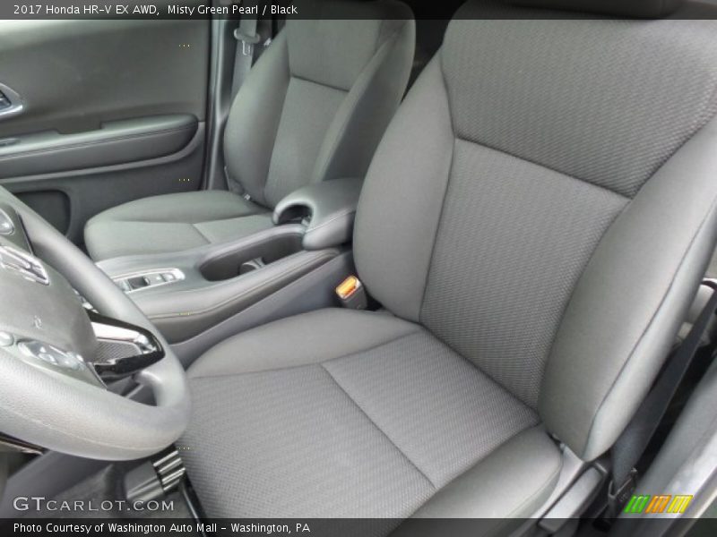 Misty Green Pearl / Black 2017 Honda HR-V EX AWD