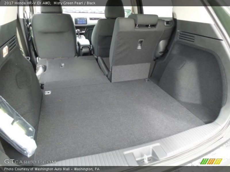 Misty Green Pearl / Black 2017 Honda HR-V EX AWD