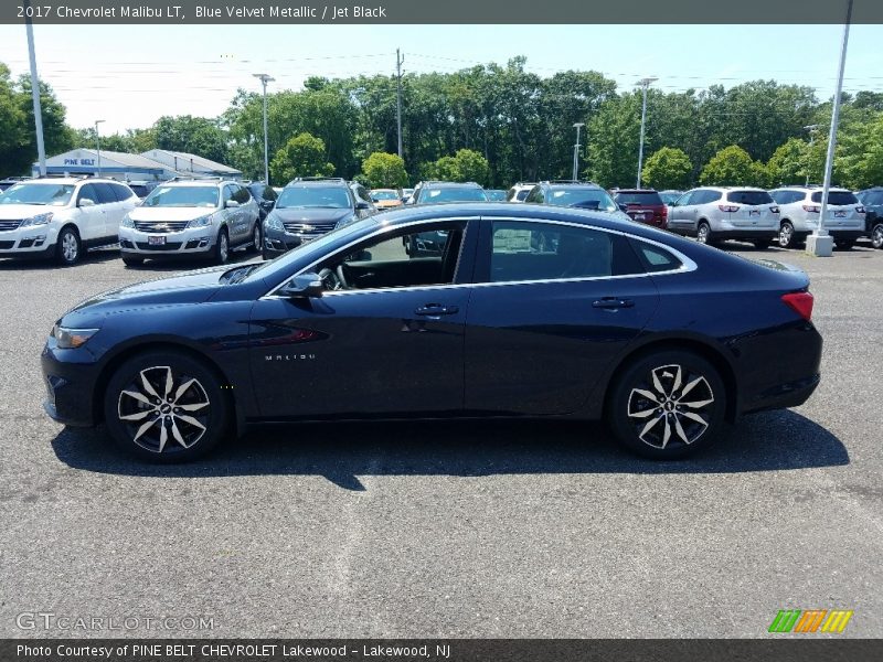 Blue Velvet Metallic / Jet Black 2017 Chevrolet Malibu LT