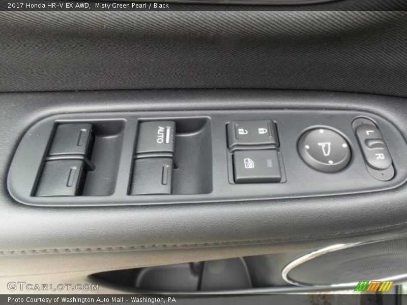 Misty Green Pearl / Black 2017 Honda HR-V EX AWD
