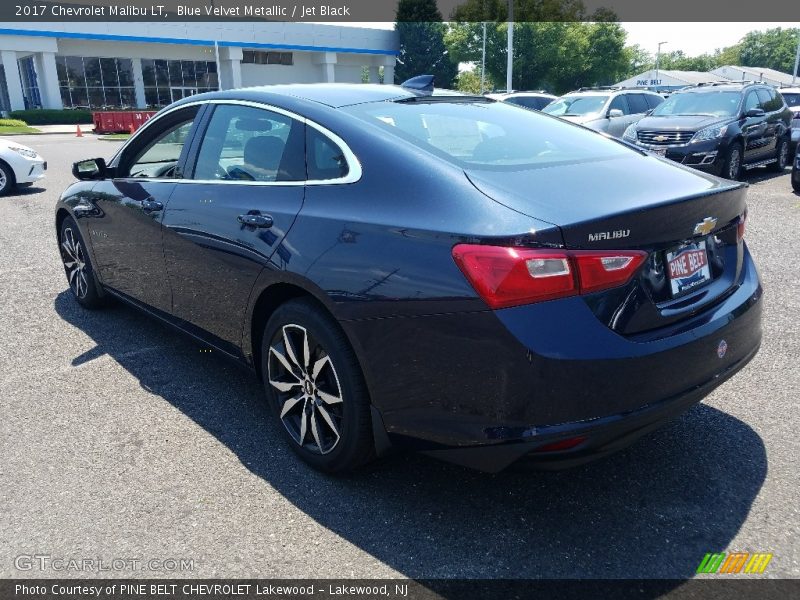 Blue Velvet Metallic / Jet Black 2017 Chevrolet Malibu LT
