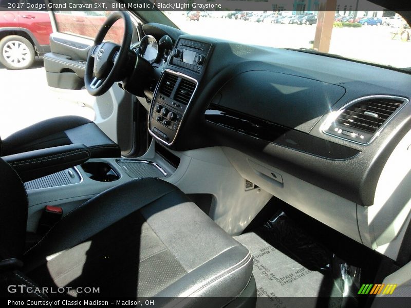 Billet Metallic / Black/Light Graystone 2017 Dodge Grand Caravan SXT