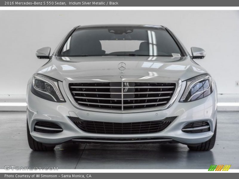 Iridium Silver Metallic / Black 2016 Mercedes-Benz S 550 Sedan