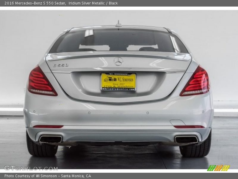 Iridium Silver Metallic / Black 2016 Mercedes-Benz S 550 Sedan