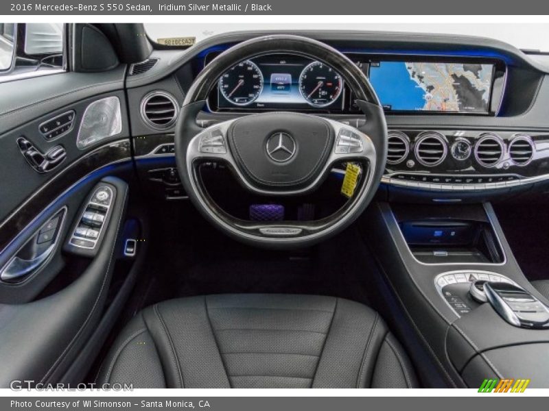 Iridium Silver Metallic / Black 2016 Mercedes-Benz S 550 Sedan