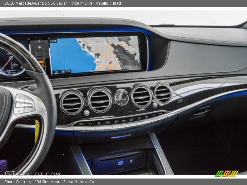 Iridium Silver Metallic / Black 2016 Mercedes-Benz S 550 Sedan