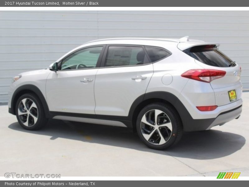 Molten Silver / Black 2017 Hyundai Tucson Limited