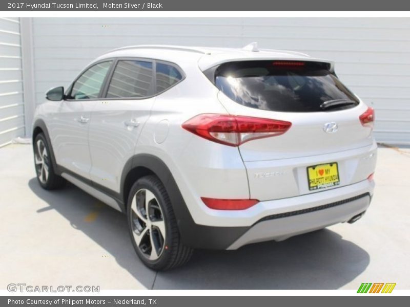 Molten Silver / Black 2017 Hyundai Tucson Limited