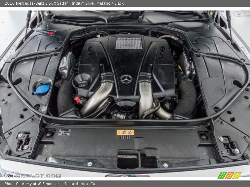 Iridium Silver Metallic / Black 2016 Mercedes-Benz S 550 Sedan