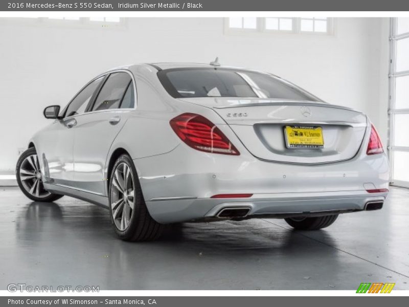 Iridium Silver Metallic / Black 2016 Mercedes-Benz S 550 Sedan
