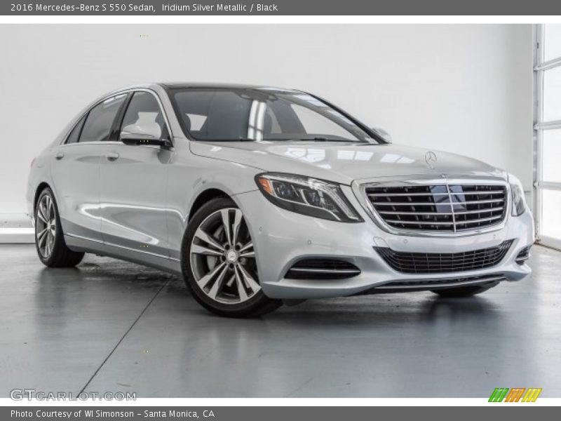 Iridium Silver Metallic / Black 2016 Mercedes-Benz S 550 Sedan