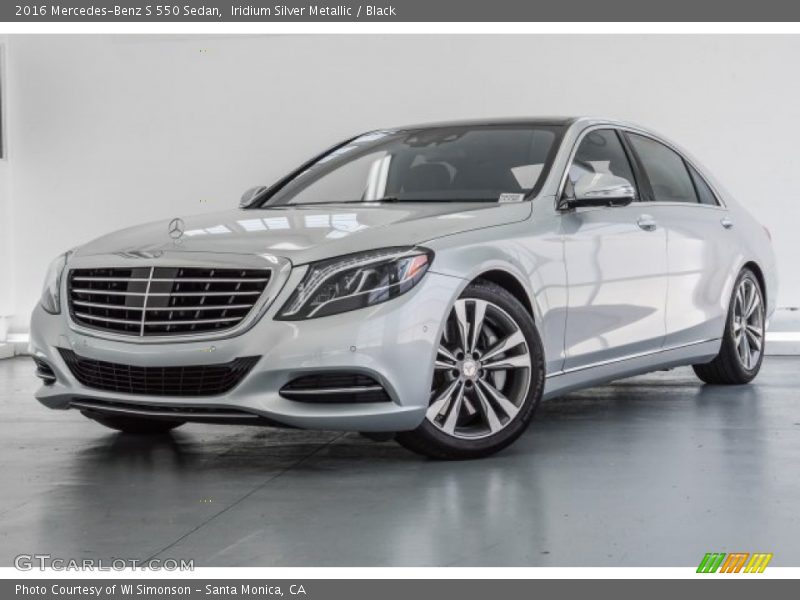 Iridium Silver Metallic / Black 2016 Mercedes-Benz S 550 Sedan
