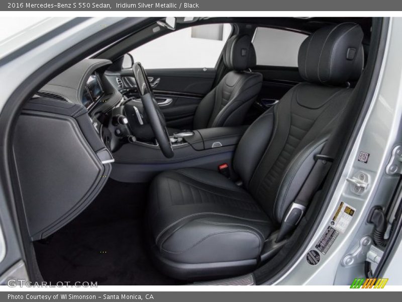 Iridium Silver Metallic / Black 2016 Mercedes-Benz S 550 Sedan