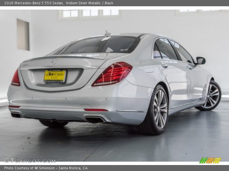 Iridium Silver Metallic / Black 2016 Mercedes-Benz S 550 Sedan