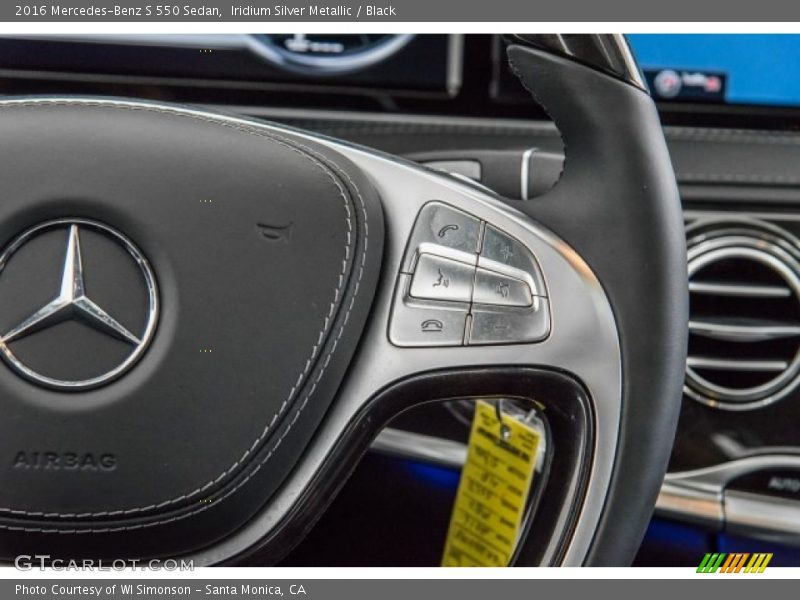 Iridium Silver Metallic / Black 2016 Mercedes-Benz S 550 Sedan