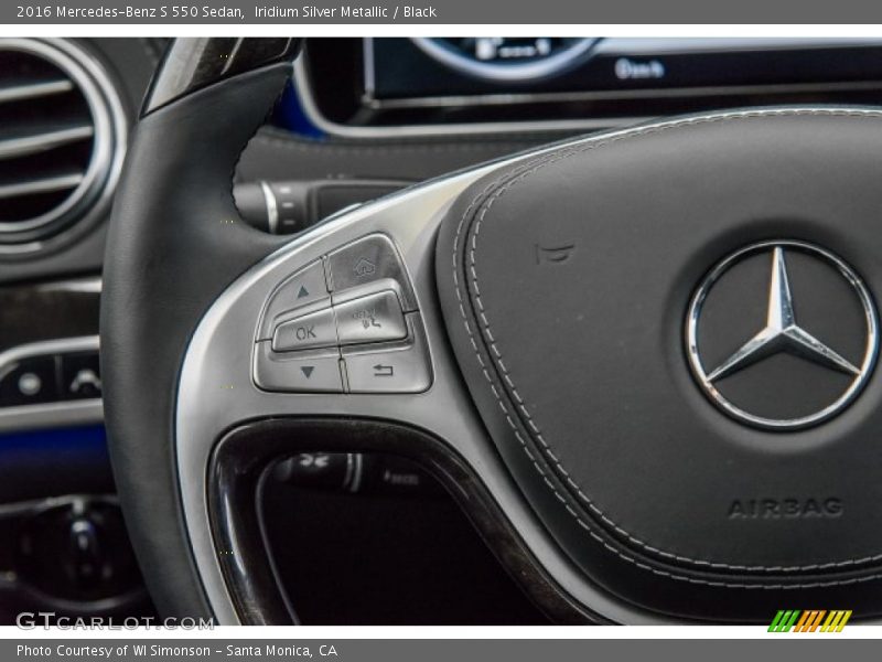 Iridium Silver Metallic / Black 2016 Mercedes-Benz S 550 Sedan
