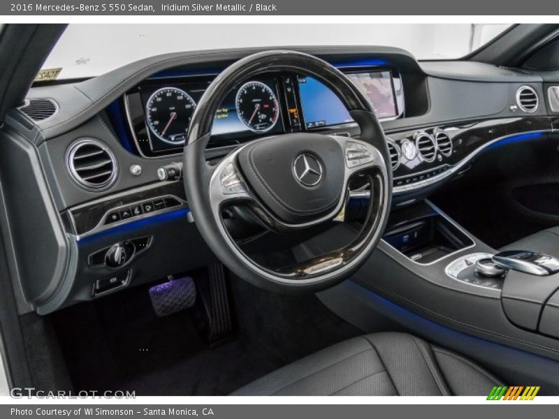Iridium Silver Metallic / Black 2016 Mercedes-Benz S 550 Sedan