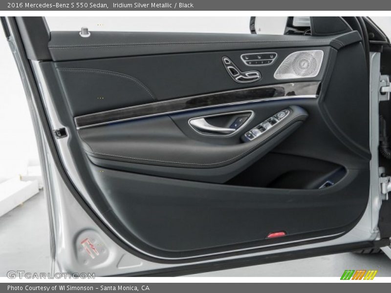 Iridium Silver Metallic / Black 2016 Mercedes-Benz S 550 Sedan