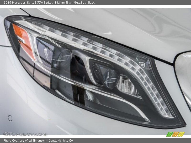 Iridium Silver Metallic / Black 2016 Mercedes-Benz S 550 Sedan