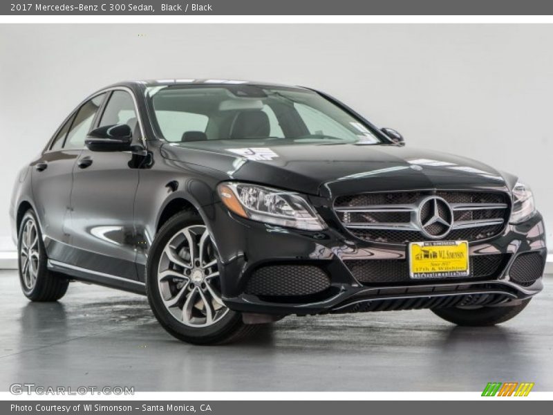 Black / Black 2017 Mercedes-Benz C 300 Sedan