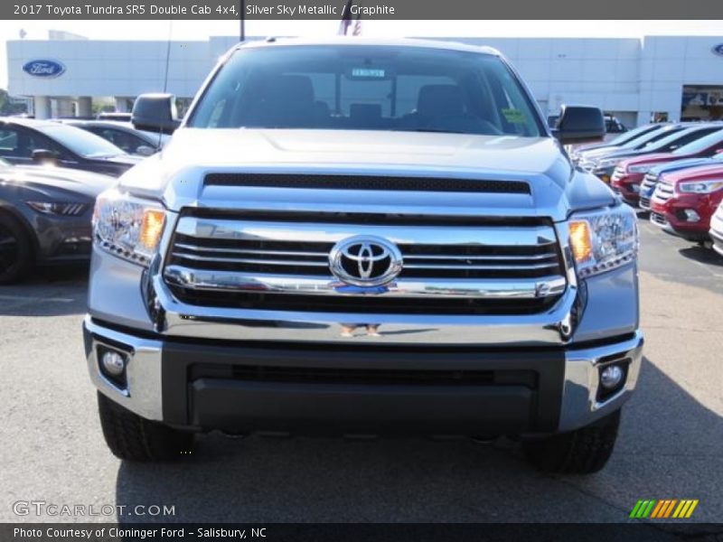Silver Sky Metallic / Graphite 2017 Toyota Tundra SR5 Double Cab 4x4