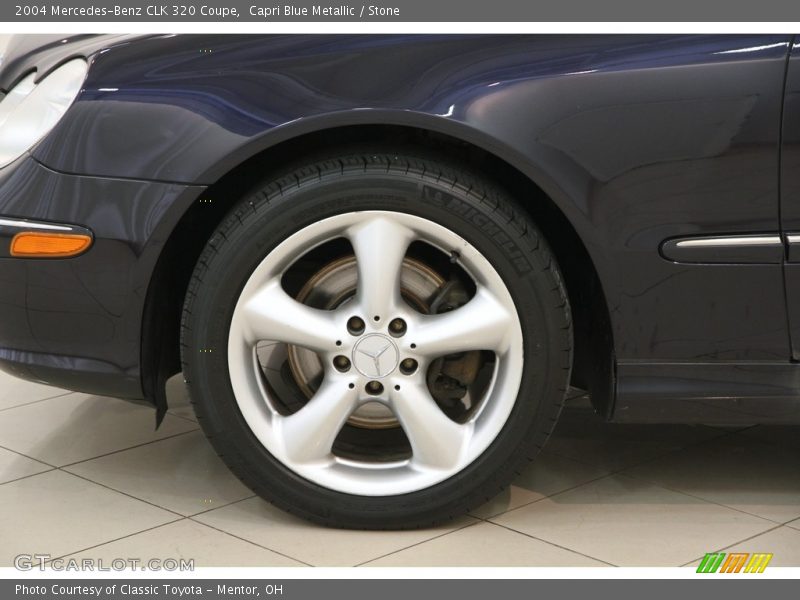 Capri Blue Metallic / Stone 2004 Mercedes-Benz CLK 320 Coupe