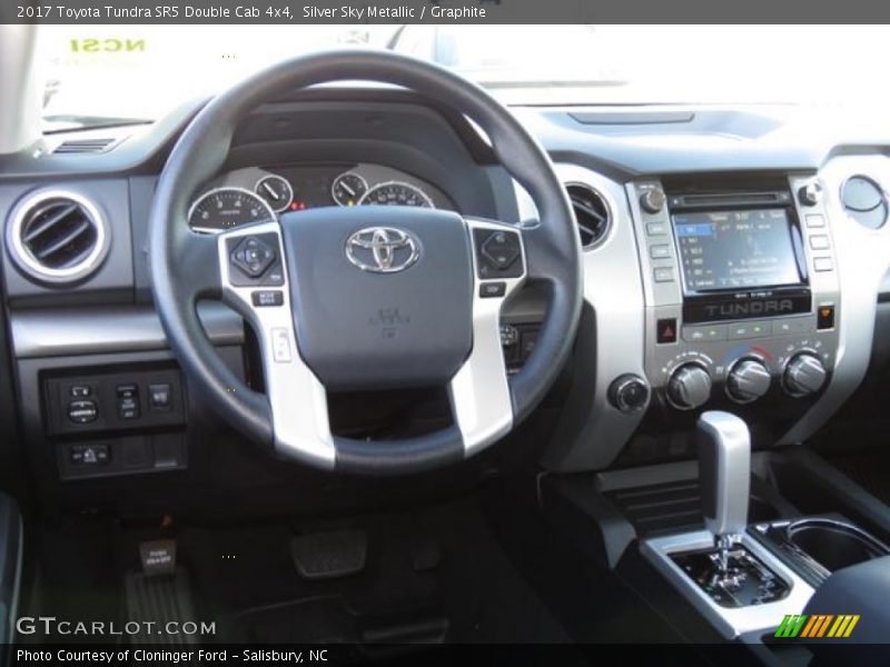 Silver Sky Metallic / Graphite 2017 Toyota Tundra SR5 Double Cab 4x4