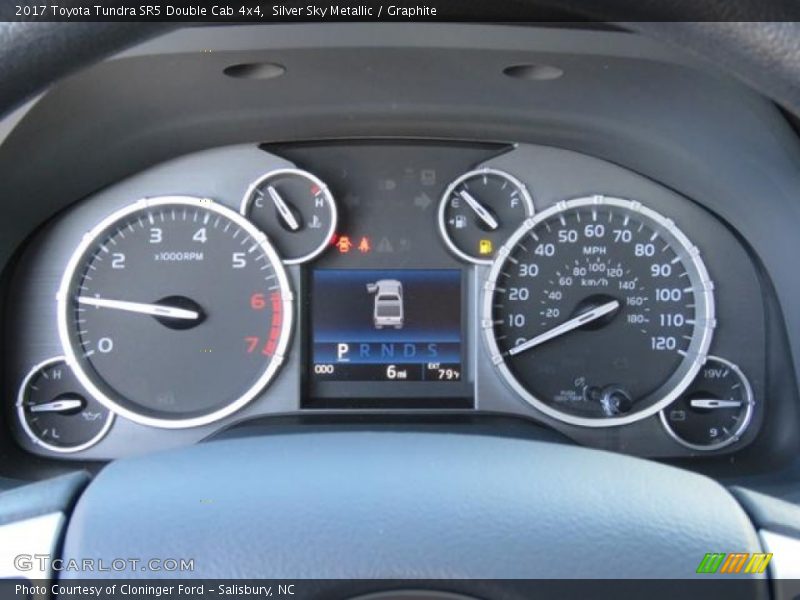 Silver Sky Metallic / Graphite 2017 Toyota Tundra SR5 Double Cab 4x4