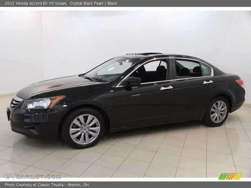 Crystal Black Pearl / Black 2012 Honda Accord EX V6 Sedan