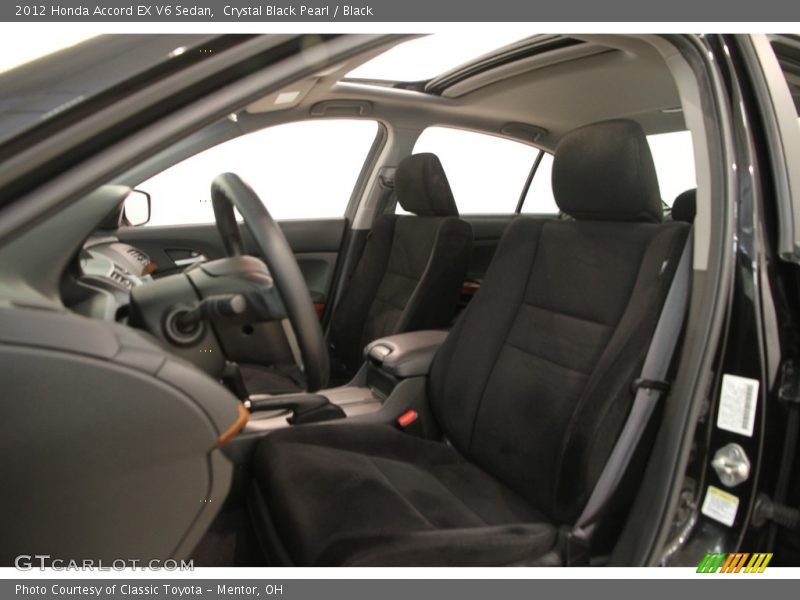 Crystal Black Pearl / Black 2012 Honda Accord EX V6 Sedan