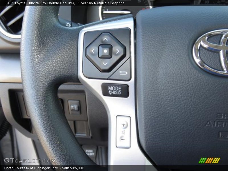 Silver Sky Metallic / Graphite 2017 Toyota Tundra SR5 Double Cab 4x4