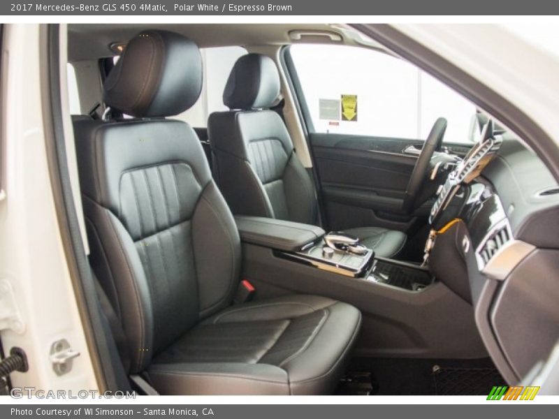 Polar White / Espresso Brown 2017 Mercedes-Benz GLS 450 4Matic