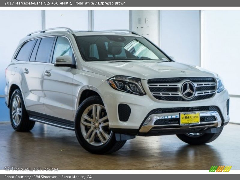 Polar White / Espresso Brown 2017 Mercedes-Benz GLS 450 4Matic