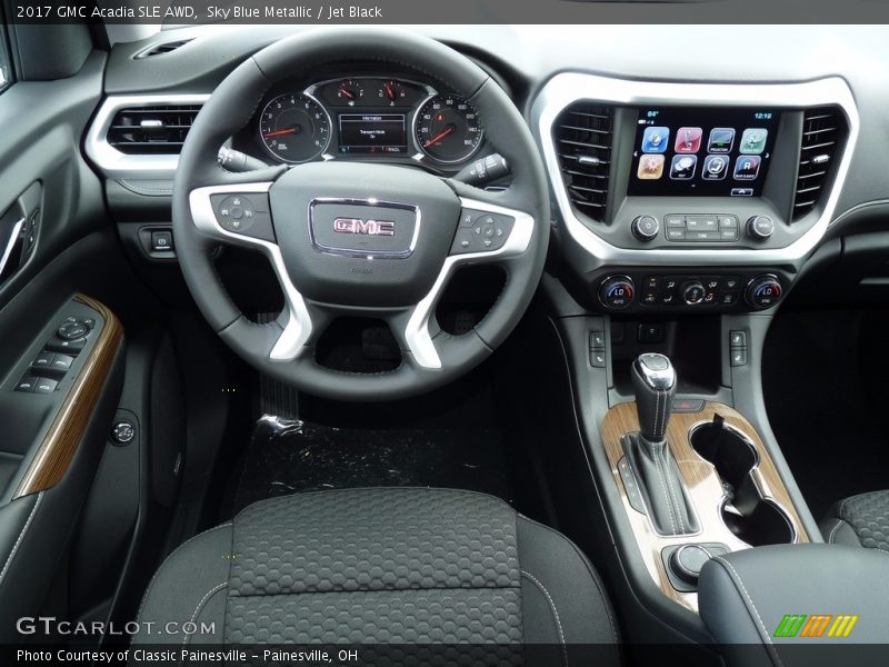 Sky Blue Metallic / Jet Black 2017 GMC Acadia SLE AWD