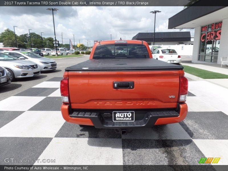 Inferno Orange / TRD Black/Orange 2017 Toyota Tacoma TRD Sport Double Cab 4x4