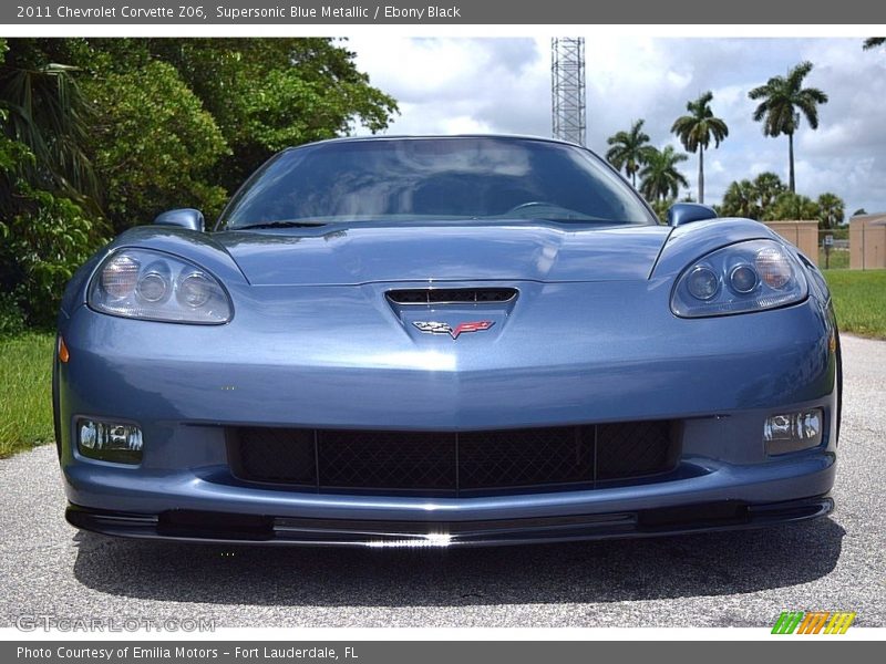 Supersonic Blue Metallic / Ebony Black 2011 Chevrolet Corvette Z06