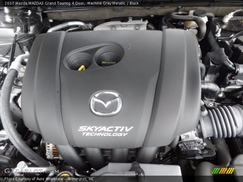 Machine Gray Metallic / Black 2017 Mazda MAZDA3 Grand Touring 4 Door